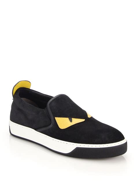 fendi monster slip on.